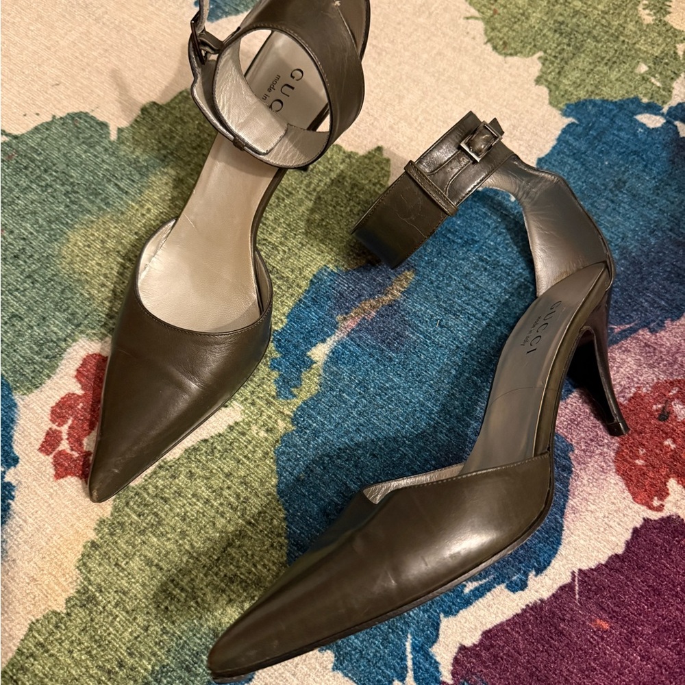 Gucci Dark Green Heels